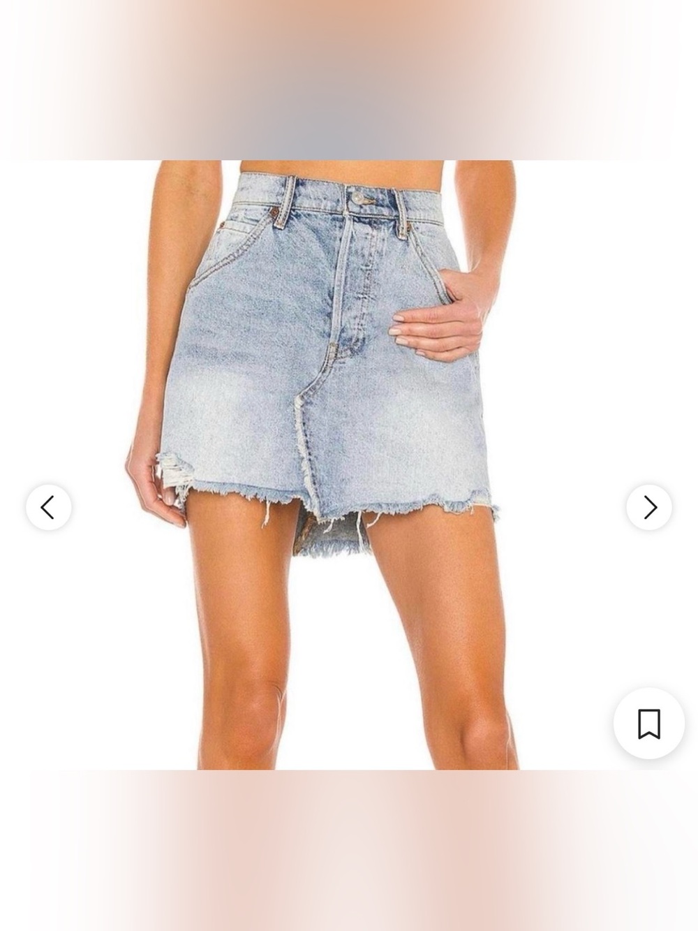 WE THE FREE | FREE PEOPLE Brea Jean Denim Blue Skirt